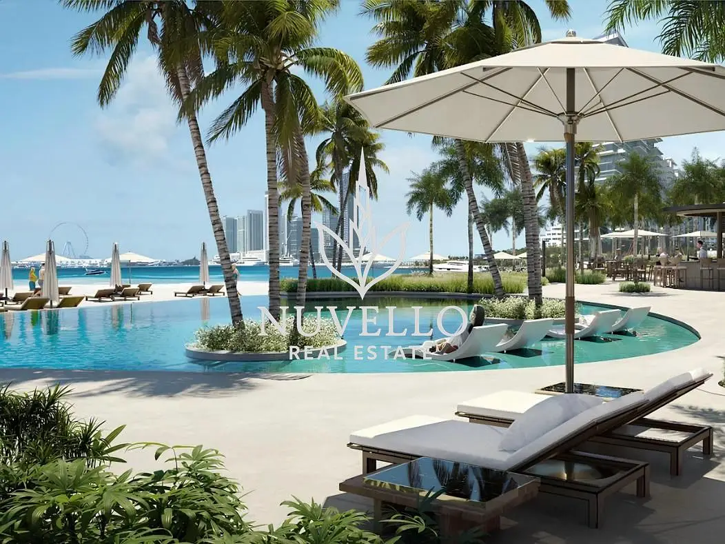 Luxury Beachfront Pool Amenities at Palm Beach Tower 2 - Nuvello Real Estate